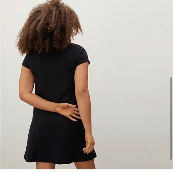 NWOT Everlane The Weekend Swing Dress in Black Size S - Picture 2 of 9